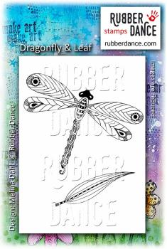 Dragonfly and Leaf